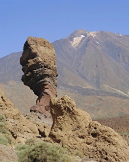 Mountainous Scenic View Drucke: Mount Teide from Los Roques