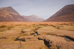 Scottish Mountain Range Drucke: The mountain range of Strathaird on the Isle of Skye