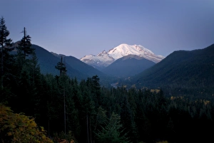 Rural Travel Destinations USA Drucke: Mt. Rainier at dawn