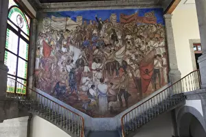 Bilder vom 23. März 2011: Der Mural von Chapultepeks Schloss in der Chapulep-Parkanlage im Stadtteil Chapultec auf dem mexikanischen