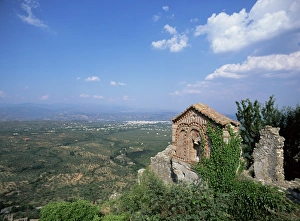 European Travel Spots Drucke: Mystrassi, Peloponnese
