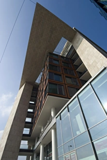 Modern Library Architecture Drucke: The New Library (Bibliotheek) in the Eastern Docks, Amsterdam, Netherlands, Europe