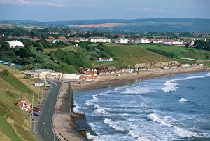 Nord-Yorkshire Drucke: Der Nordufer, Scarborough, Yorkshire, England, Vereinigtes Königreich, Europa