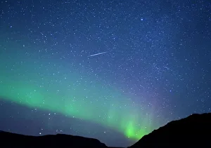 Drucke von Die nördlichen Lichter (Aurora Borealis), Wik, Island, Polargebiete Island Drucke: Die nördlichen Lichter (Aurora Borealis), Vik, Island, Polare Regionen