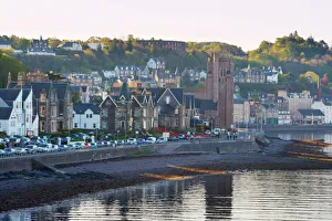 Drucke von Wasserfront von Oban in der Stadt Oban im Hochland Schottlands im Vereinigten Königreich Europäisch Hochland Drucke: Wasserfront von Oban in der Stadt Oban im Hochland Schottlands im Vereinigten Königreich Europas