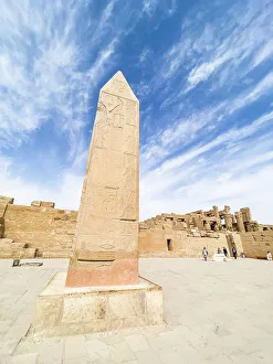 Obelisk Monument Drucke: Obelisk, Karnak Temple Complex