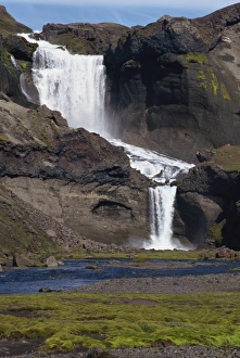 Icelandic Basalt Formations Drucke: Ofaerufoss