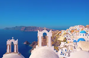 Drucke von Oia ist eine Insel der griechischen Ägäis in Griechenland und gehört zur Region der Kycladen Griechenland Drucke: Oia ist eine Insel der griechischen Ägäis in den Kycladen und gehört zu Griechenland