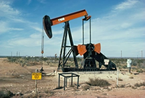 American Oil Industry Drucke: Oil well pump