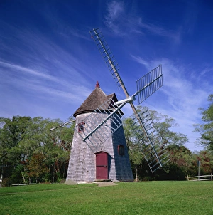 North America Landmarks Drucke: The oldest windmill on Cape Cod