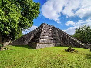 Yucatan Mexico Tourism Drucke: The Ossuary, Chichen Itza, Yucatan State, Mexico