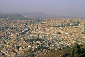Drucke von Überblickend über Zacatecas, Estado de Zacatecas, Mexiko und Zentralamerika Mexiko-Stadt Drucke: Überblick über Zacatecas