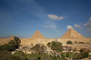 Ancient Egyptian Architecture Photos Drucke: Overview of Pyramids and Sphinx