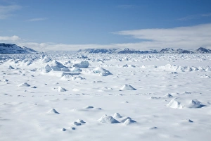 Svalbard Norway Travel Drucke: Pack ice, Glacier