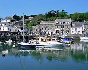 Cornwall Drucke: Hafen von Padstow, Cornwall, England und Großbritannien in Europa