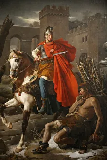 Kathedrale Drucke: Gemälde des heiligen Martin mit seinem Mantel teilen