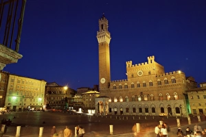 Piazza Del Campo Italy Drucke: Palazzo Pubblico