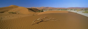 Panoramic Views Of Africa Drucke: Panoramic view over dunes