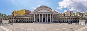 European Landmarks UNESCO Site Drucke: Panoramic view of Piazza del Plebiscito