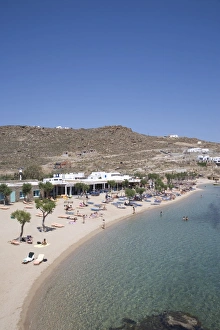 Mykonos Beach Drucke: Paradise Beach