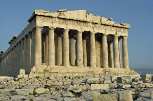 Drucke von Der Parthenon ist Teil der Akropolis und ein Weltkulturerbe des UNESCO-Verzeichnisses in Athen Griechenland Europa Antike Griechische Architektur Drucke: Der Parthenon