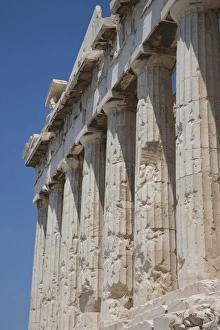 Drucke von Der Parthenon im Akropolis ist ein Weltkulturerbe der UNESCO in Athen Griechenland Europa Antike Griechische Architektur Drucke: Der Parthenon