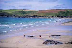 Pentire-Punkt in Polzeath im Vereinigten Königreich von Großbritannien und Nordirland