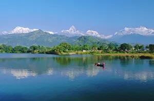 Drucke von Phewatal See, Annapurna-Region, Pokhara, Nepal Nepal Drucke: Talsperre Phewatal