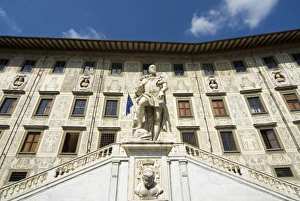 Historical Monuments In Europe Drucke: Piazza dei Cavalieri and Statue of Cosimo I, Scuola Normale University