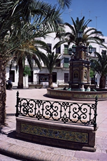Spanish Village Photography Drucke: A picturesque square