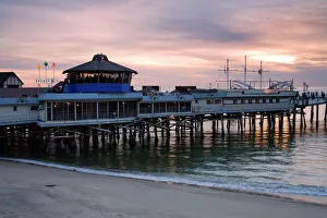 Pier am Strand von Redondo Beach in Kalifornien im Vereinigten Königreich der USA und Nordamerika