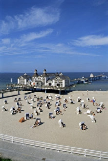 Mecklenburg Vorpommern Beach Drucke: Pier at Sellin