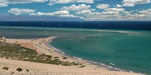 Strand von Risco del Paso Strand von Sotavento Fuerteventura Kanarische Inseln Spanien Atlantik Europa