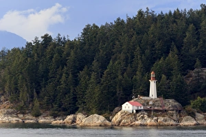 Felsenfahrtwarte Pointe Atkinson, Vancouver, Britisch-Kolumbien Kanada Nordamerika