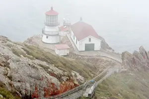 Leuchttürme Drucke: Punkt Roeses Leuchtturm im Punkt Roeses Naturschutzgebiet in Marin-County Kalifornien USA Nordamerika