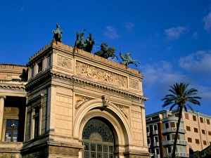 Mediterranean Architecture Europe Drucke: Politeama, Palermo