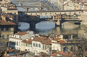 Fluss Drucke: Ponte Vecchio