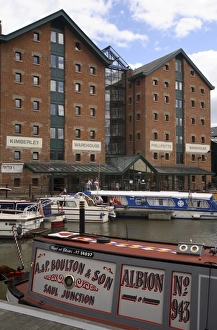 Der Hafen am Fluss Severn in Gloucester im Vereinigten Königreich aus dem Vereinigten Königreich und Europa