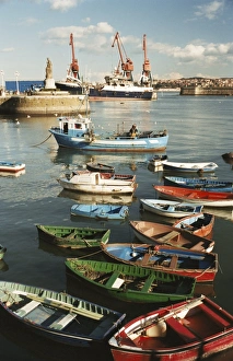European Union Waterfront Drucke: Port of Santurtzi