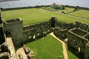 Portchesterburg Castle, Hampshire, England, Vereinigtes Königreich Europäische Union