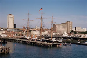 Hampshire Drucke: Portsmouth Hampshire England Vereinigtes Königreich Europa