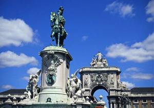 Praca Do Comercio Lisbon Drucke: Praca do Comercio, Lison, Portugal