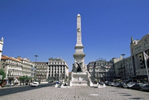 Lisbon Monument Drucke: Praca dos Restauradores