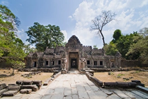 Southeast Asia Historical Landmark Drucke: Preah Khan Temple, Angkor Temple Complex