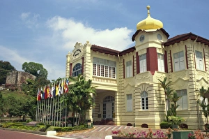 Malaysia Architecture Drucke: Proclamation of Independence Hall, Malacca, Malaysia, Southeast Asia, Asia