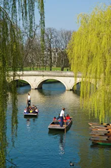 Fluss Drucke: Punkte in Cambridge im County von Cambridgeshire in England im Vereinigten Königreich in Europa