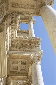 Library Of Celsus Ephesus Drucke: Reconstructed Library of Celsus