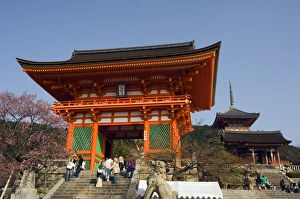 Temple Architecture Japan Drucke: Red temple gate