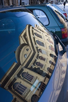 Teatro Massimo Palermo Drucke: Reflection of Teatro Massimo in car