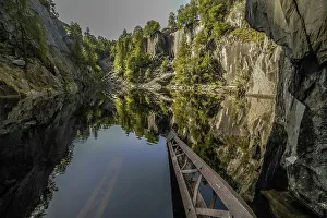 Lake District National Park Images Drucke: Reflections from Hodge Close Quarry